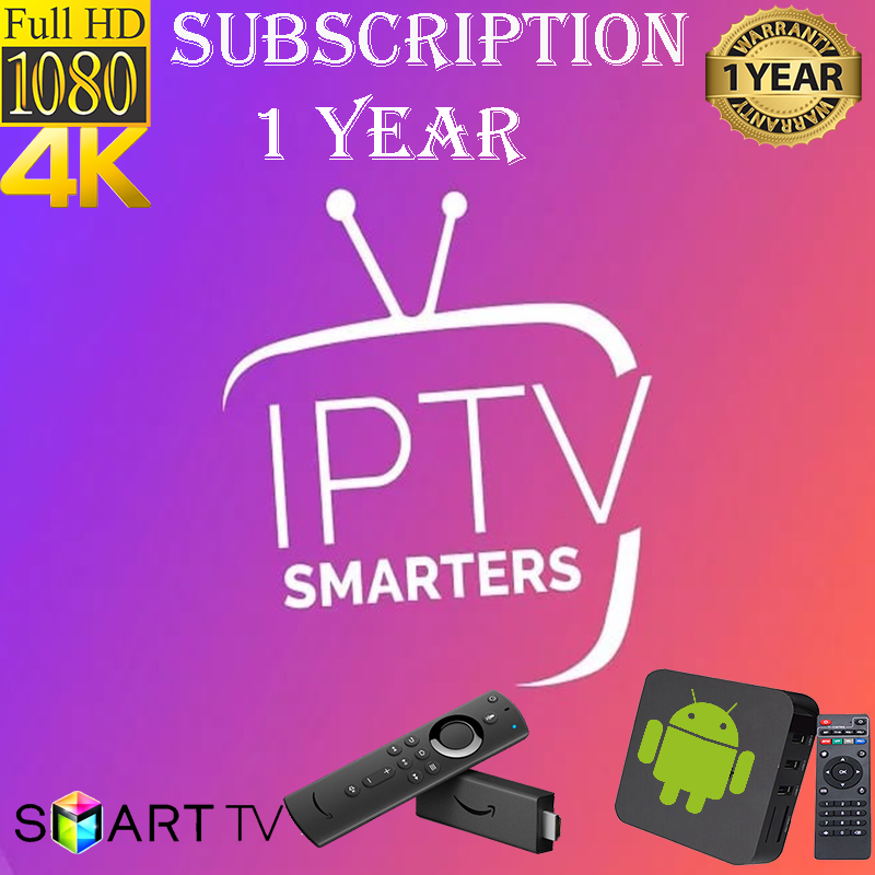 Subscription IPTV Smarters Pro 1 Year