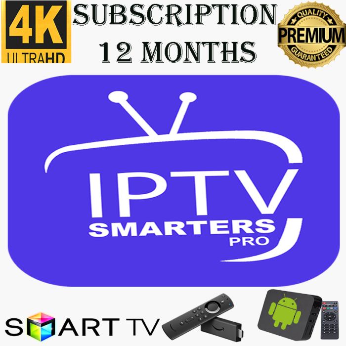 subscription 12 months iptv smarters pro