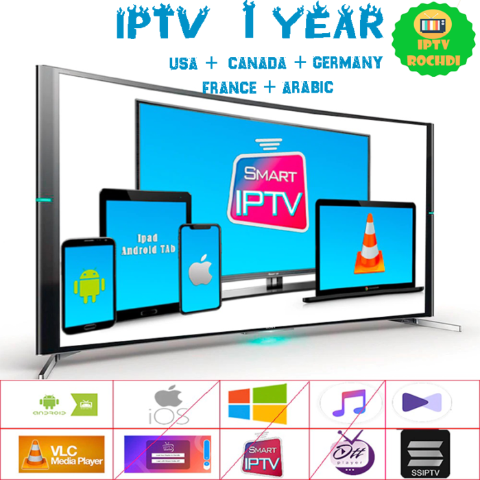 1 Year IPTV Subscription IPTV USA & Canada & Europe